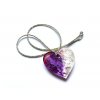 Náhrdelník fialové srdce