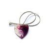 Náhrdelník fialové srdce