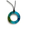 Modrý náhrdelník kruh