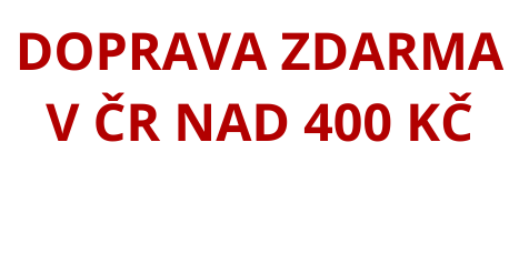 Doprava zdarma od 400Kč