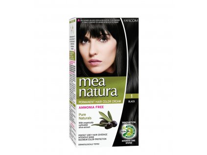 Permanentní Barva na Vlasy BEZ Amoniaku 1 - Black 60ml
