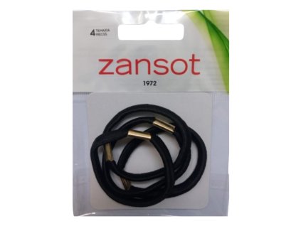 Zansot Elastické gumičky do vlasů 4 ks černá