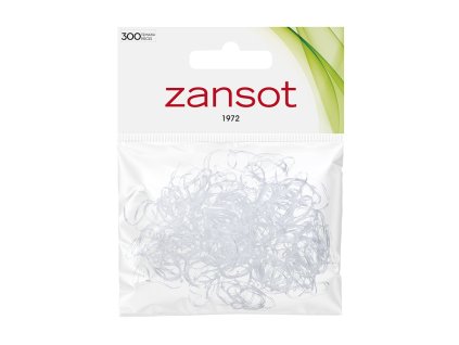 Zansot Elastické gumičky do vlasů mini 300 ks bílá