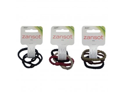 3x Zansot Pletené elastické gumičky do vlasů 3 ks