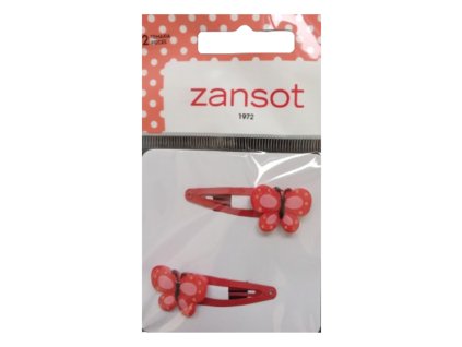 Zansot Dětská Sponka na vlasy 2 ks, červená