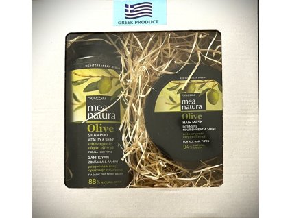 Olivový, Šampon vitalita a lesk 300 ml + Maska na vlasy 250 ml