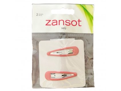 Zansot Sponka do vlasů 5 cm 2 ks růžová