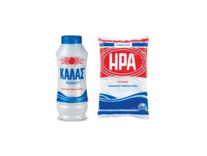 KALAS Jemná mořská sůl CLASSIC 250gr + HERA Jemná jodizovaná 500gr