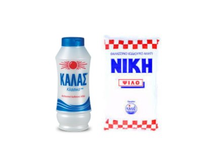 KALAS Jemná mořská sůl CLASSIC 250gr + NIKI Jemná jodizovaná 500gr