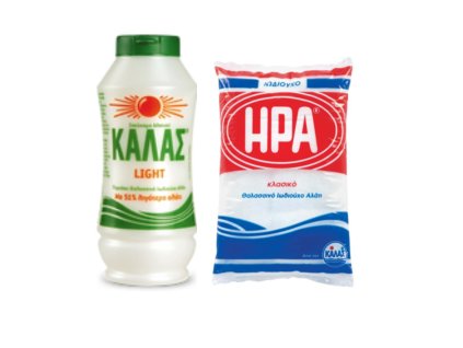 KALAS LIGHT Jemná mořská sůl 375gr, obsahuje o 51 % méně soli + HERA Jemná jodizovaná 500gr