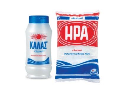 KALAS Jemná mořská sůl CLASSIC 400gr + HERA Jemná jodizovaná 1kg