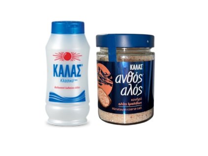 KALAS mořská sůl Jemná CLASSIC 400gr + Himalájská hrubá sůl 300gr
