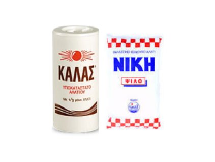 KALAS Jemná 250gr, obsahuje jen 1 3 soli+ NIKI Jemná jodizovaná 500gr