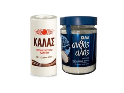 KALAS Jemná 250gr, obsahuje jen 1 3 soli + Květinová 300gr