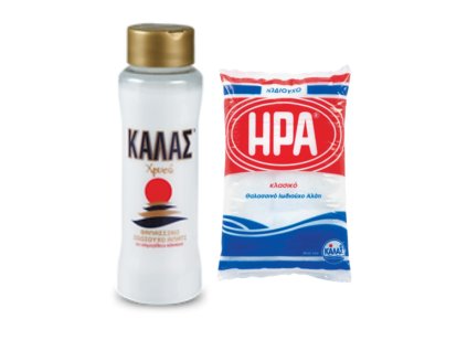 KALAS mořská sůl GOLDEN Jemná 500gr + HERA Jemná jodizovaná 500gr