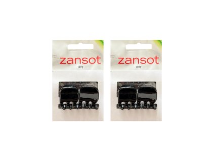 Zansot Sponka na vlasy Tress 2,2 cm, lesklá černá 2ks