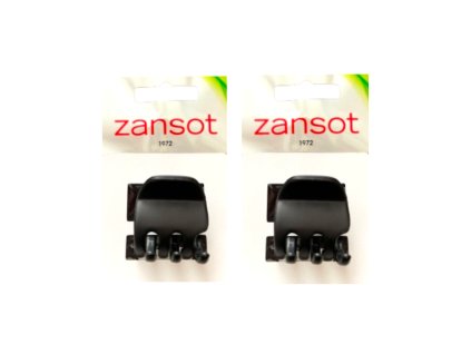 Zansot Sponka na vlasy Tress 3,5 cm, matná černá 2ks