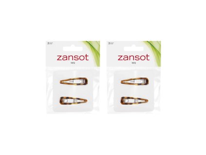Zansot Sponka do vlasů 5 cm hnědá,2 ks