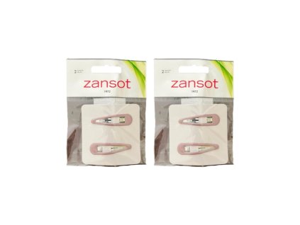 Zansot Sponka do vlasů 5 cm hnědá, 2ks
