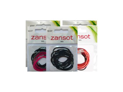 Zansot Elastické gumičky do vlasů vícebarevné 1, 3x 12 ks
