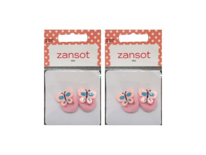 Zansot 2x Dětské elastické gumičky do vlasů růžová, 2ks