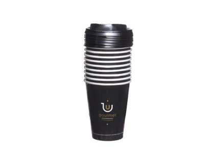 Tessera Kelimek papírový s víčkem, GOURMET, přůměr 90mm, 330ml, 10ks
