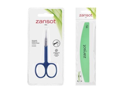 ZANSOT Nůžky na nehtovou kůžičku + Dvoustranný pilník na nehty