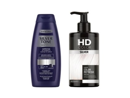 Farcom Šampon Silvertone 300ml + Maska na oživení barvy vlasů SILVER 400ml