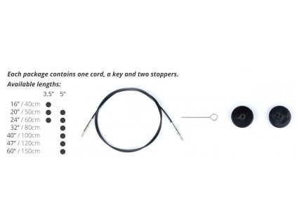 LYKKE lanka pro šroubovací jehlice různé délky a barvy