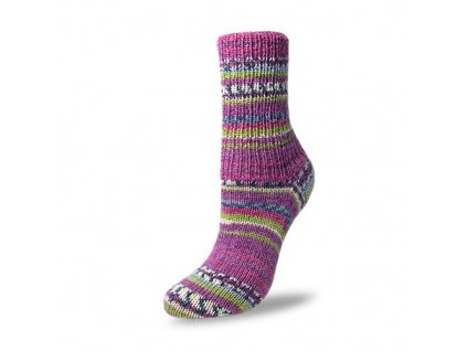 2121 Flotte Socke 6f Bambus Merino Celebration 7071 am Fuss