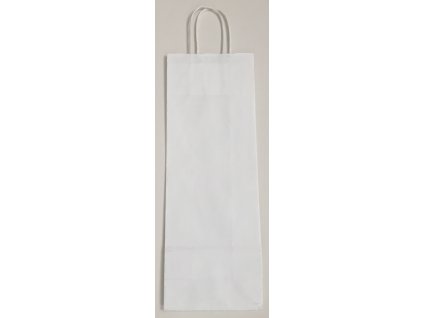 394 papirova taska na vino 14x8x39cm bila