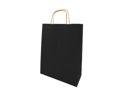 61 barevna taska papirova 240x100x320mm cerna