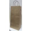 714 taska papirova na vino 18x8x39mm hneda taska na dve lahve