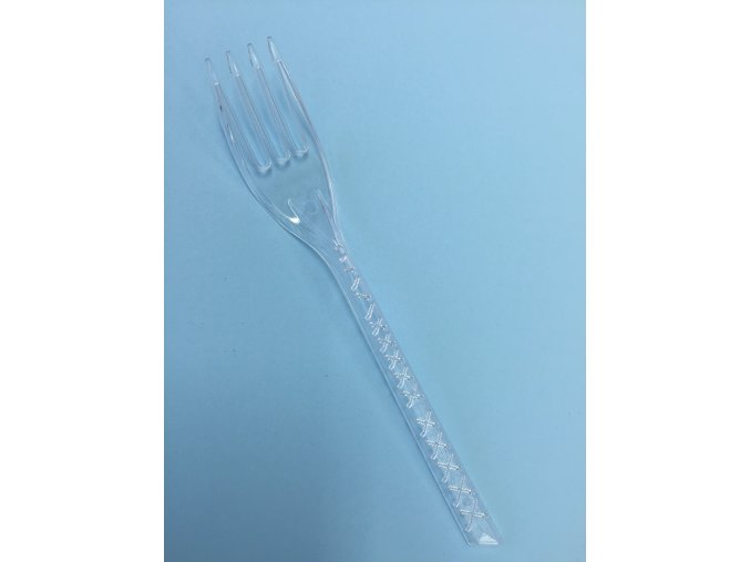 Vidlička pevná průhledná 18cm (cena za 100ks)