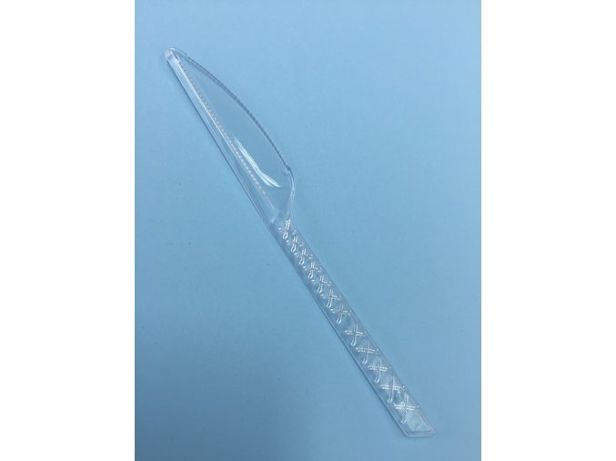 Nůž plastový pevný průhledný 17,5cm (cena za 50ks)