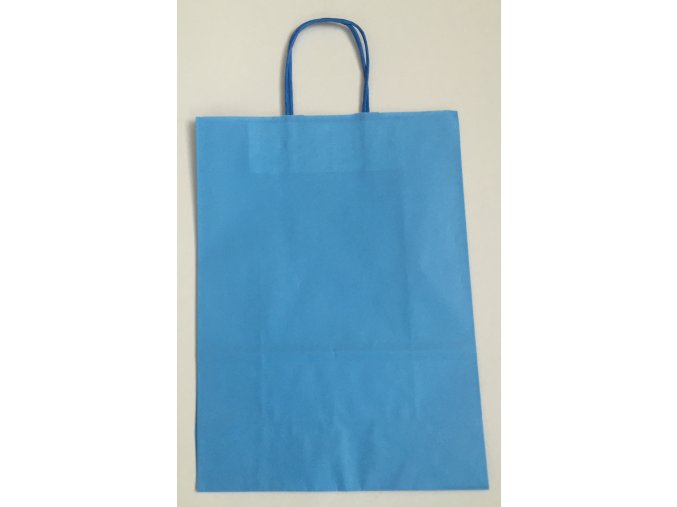 Papírová taška 18x8x22cm - Modrá