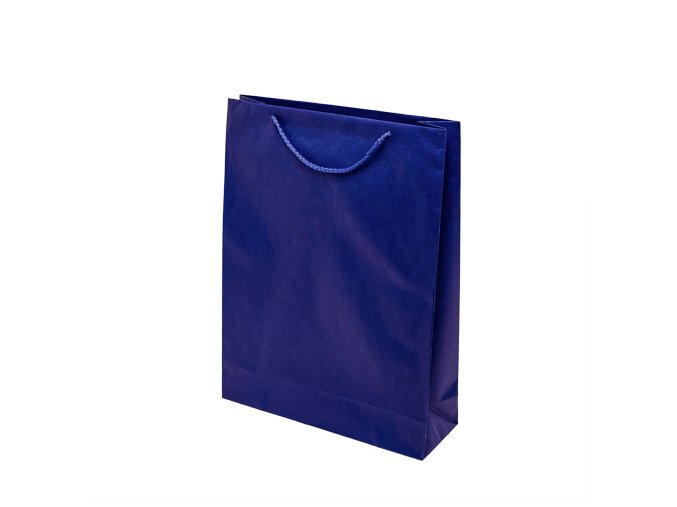 Papírové barevné tašky 300x100x400mm - modrá