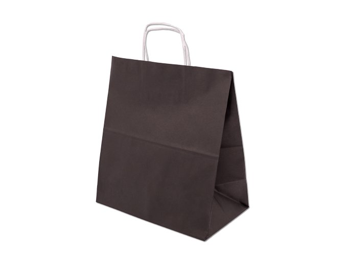 Barevná papírová taška 305x170x340mm - černá - 13.0111