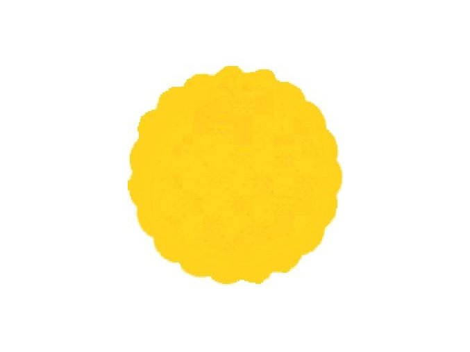 Rozetky papírové 9cm žlutá (cena za 500ks) - 36.0036