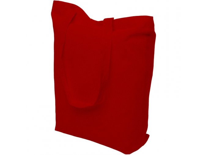 Bavlněná nákupní taška červená - 390x410mm