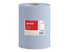 97579 katrin centrefeed roll small 100 meters 2 ply blue official product image