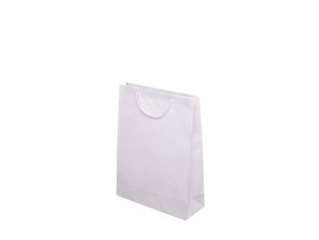 Papírové tašky barevné 240x90x320mm - bílá
