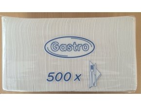 Papírové ubrousky 33x33cm 1-vrstvé GASTRO - Gastro balení 500ks