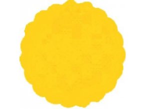 Rozetky papírové 9cm žlutá (cena za 500ks) - 36.0036