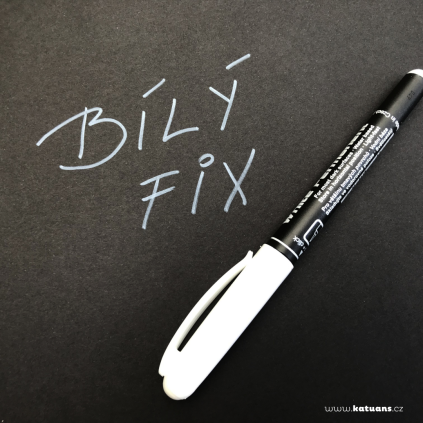 Bílý permanentní fix