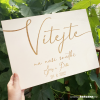 Svatební cedule s textem - Vítejte (Cedule bez jmen)