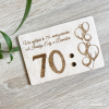 Dřevěná destička na peníze s balónky