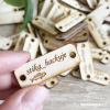 Dřevěný štítek s logem - štika