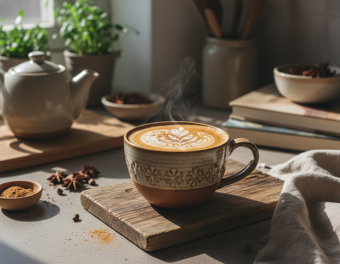 Domácí chai latte | Hřejivý recept s kořením