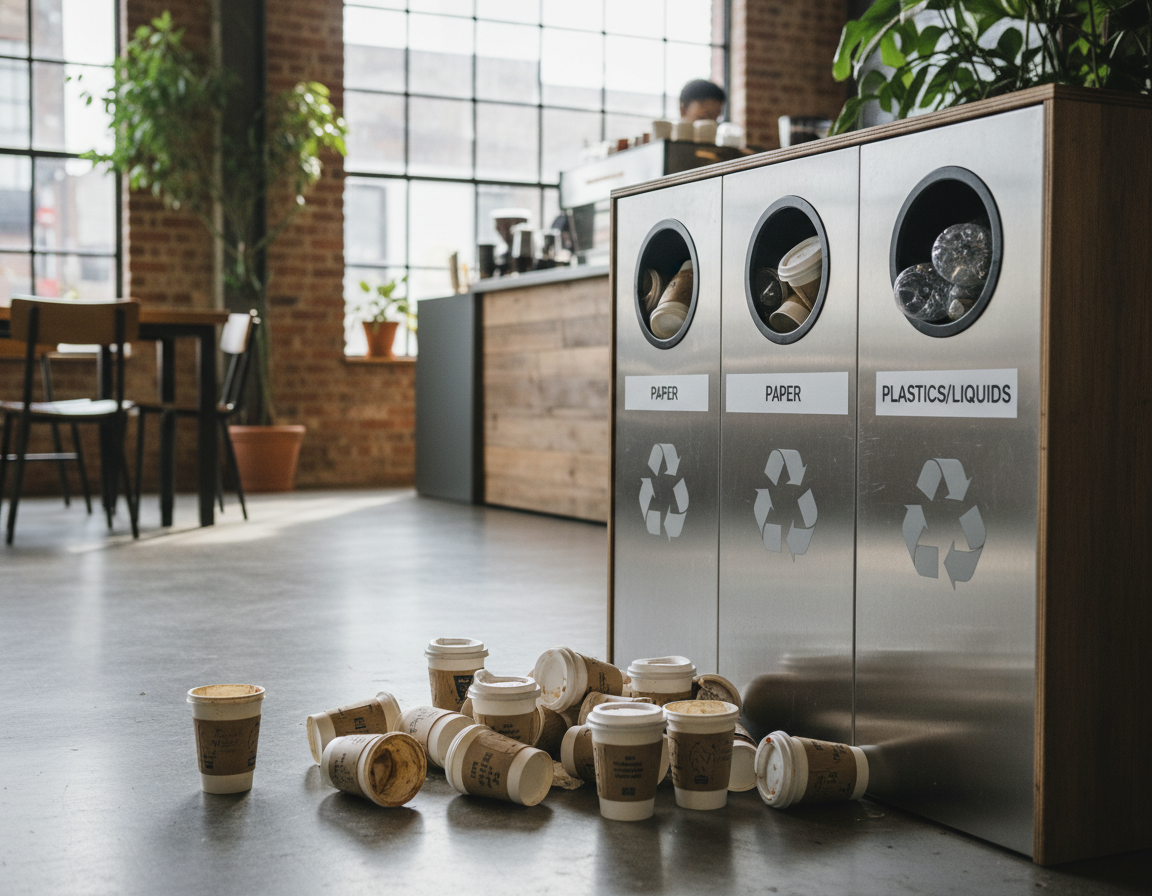 Proč je obtížné recyklovat kávové kelímky?